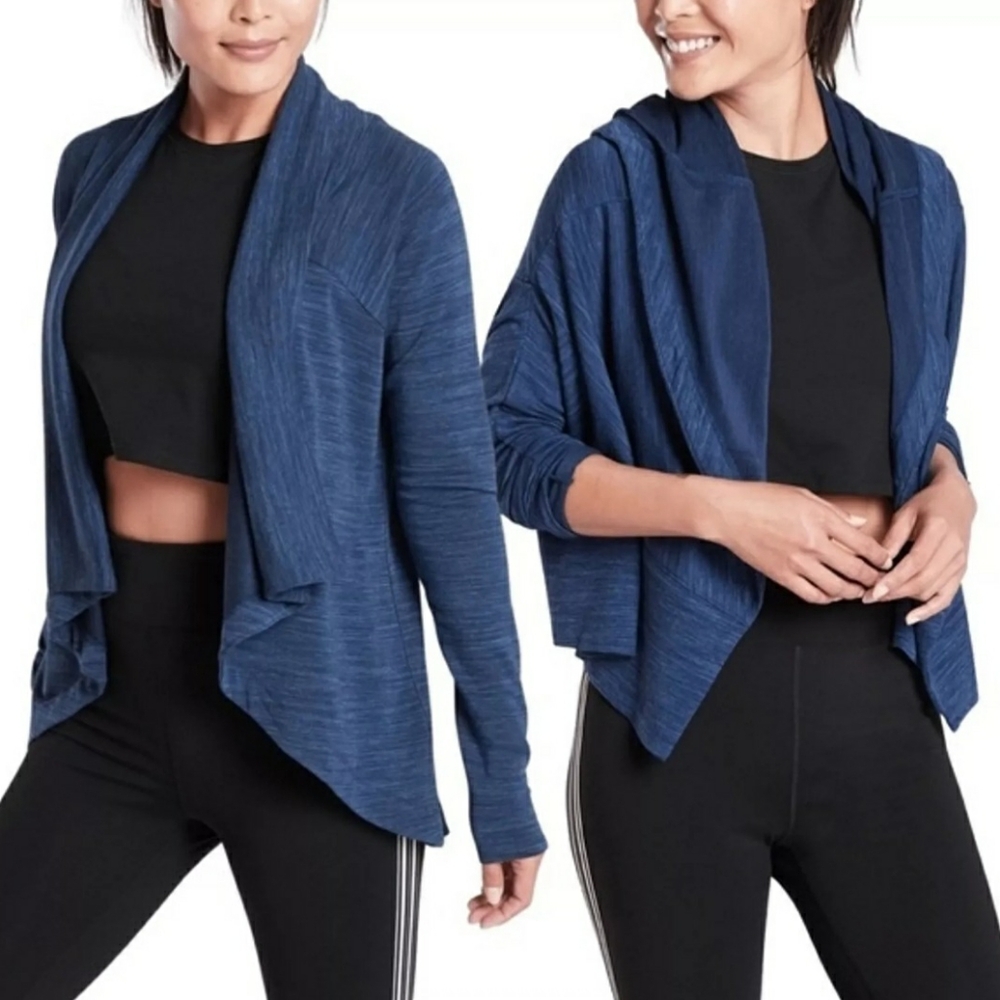 Athleta Nirvana Wear Two Ways Wrap Cardigan